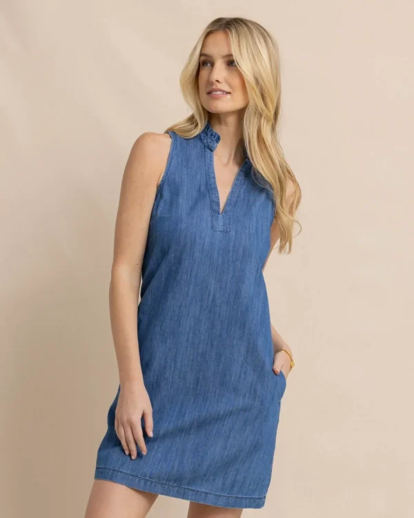 Southern Tide Adelyn Denim Dress< Dresses