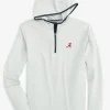 Southern Tide Alabama Crimson Tide Scuttle Heather Quarter Zip Hoodie< Outerwear