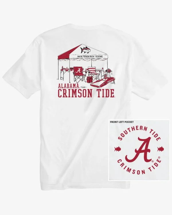 Southern Tide Alabama Crimson Tide Tailgate Time T-Shirt< T-Shirts