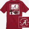 Southern Tide Alabama Tide Fishing Flag T-Shirt< T-Shirts