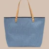 Southern Tide All Day Denim Tote< Hats & Bags