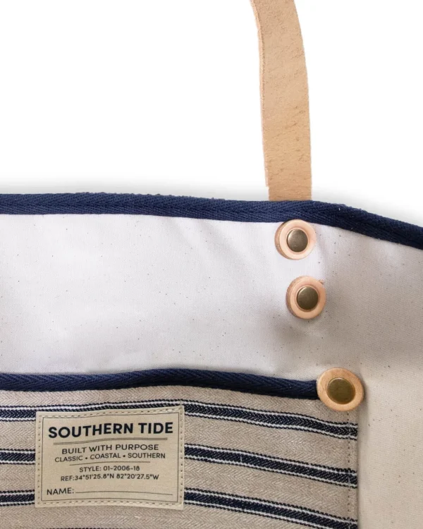 Southern Tide All Day Denim Tote< Hats & Bags