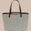 Southern Tide All Day Stripe Tote< Hats & Bags