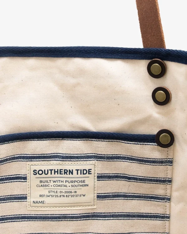 Southern Tide All Day Stripe Tote< Hats & Bags