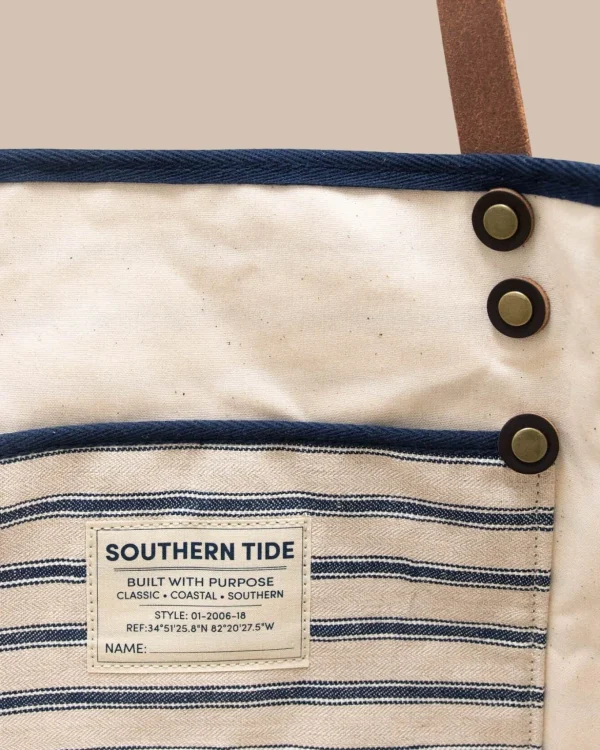 Southern Tide All Day Stripe Tote< Hats & Bags