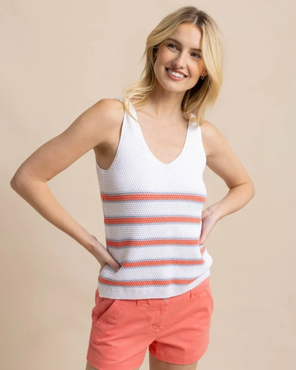 Southern Tide Alli Striped Sweater Tank< Sweaters