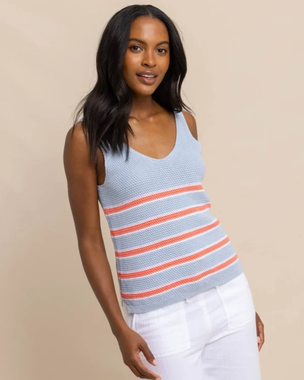 Southern Tide Alli Striped Sweater Tank< Sweaters