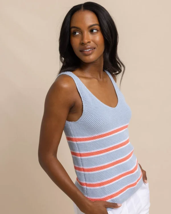 Southern Tide Alli Striped Sweater Tank< Sweaters