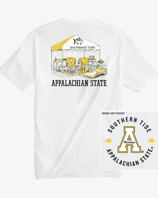 Southern Tide App State Mountaineers Tailgate Time T-Shirt< T-Shirts