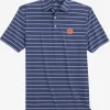 Southern Tide Auburn Tigers Brrr°®Eeze Desmond Stripe Polo< Polo Shirts