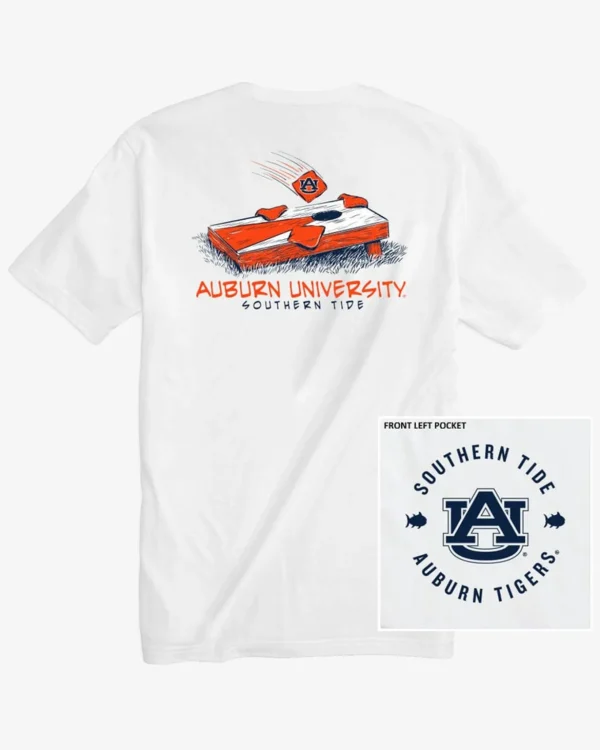 Southern Tide Auburn Tigers Cornhole T-Shirt< T-Shirts