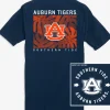 Southern Tide Auburn Tigers Halftone Monstera T-Shirt< T-Shirts