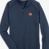 Southern Tide Auburn Tigers Scuttle Heather Quarter Zip< Outerwear