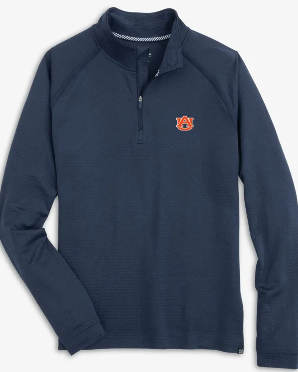 Southern Tide Auburn Tigers Scuttle Heather Quarter Zip< Outerwear