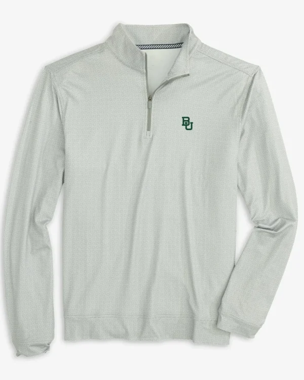 Southern Tide Baylor Bears Pine Ridge Print Cruiser Quarter Zip Pullover< Outerwear