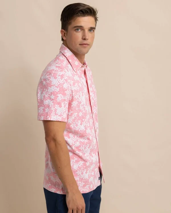 Southern Tide Beachcast Island Blooms Knit Short Sleeve Sport Shirt< Sport Shirts & Button Downs