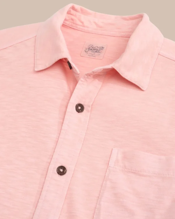 Southern Tide Beachcast Solid Knit Short Sleeve Sport Shirt< Sport Shirts & Button Downs