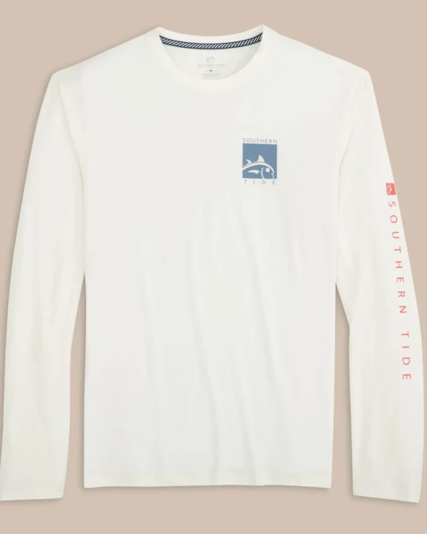 Southern Tide Boxed Chest Performance Long Sleeve T-Shirt< T-Shirts