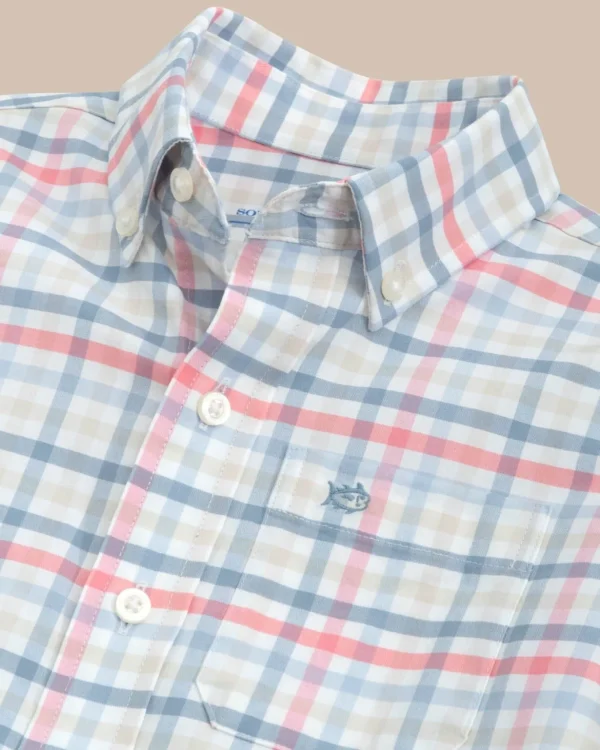 Southern Tide Boys Coastal Passage Plaid Long Sleeve Shirt< Boys Button Down Shirts