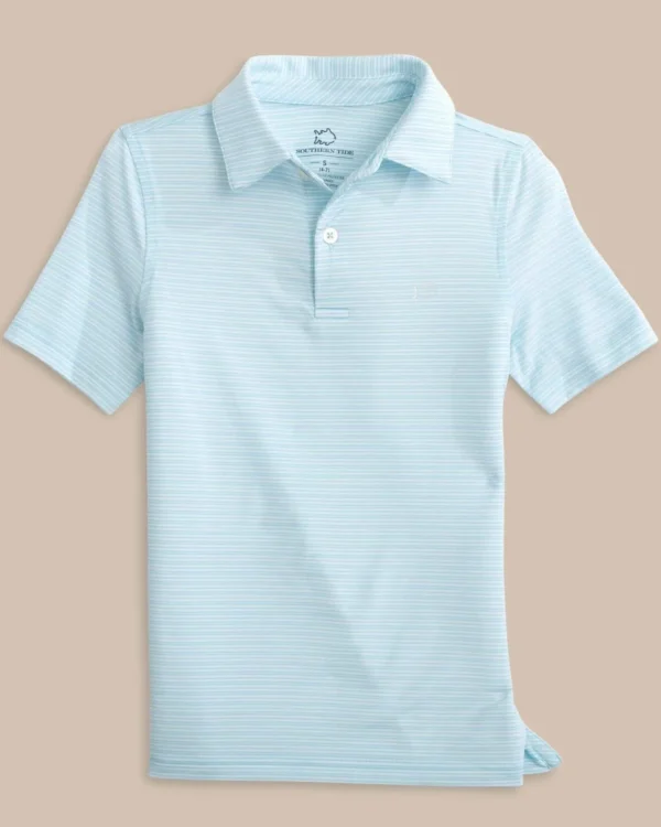 Southern Tide Boys Driver Camden Stripe Performance Polo< Boys Polo Shirts