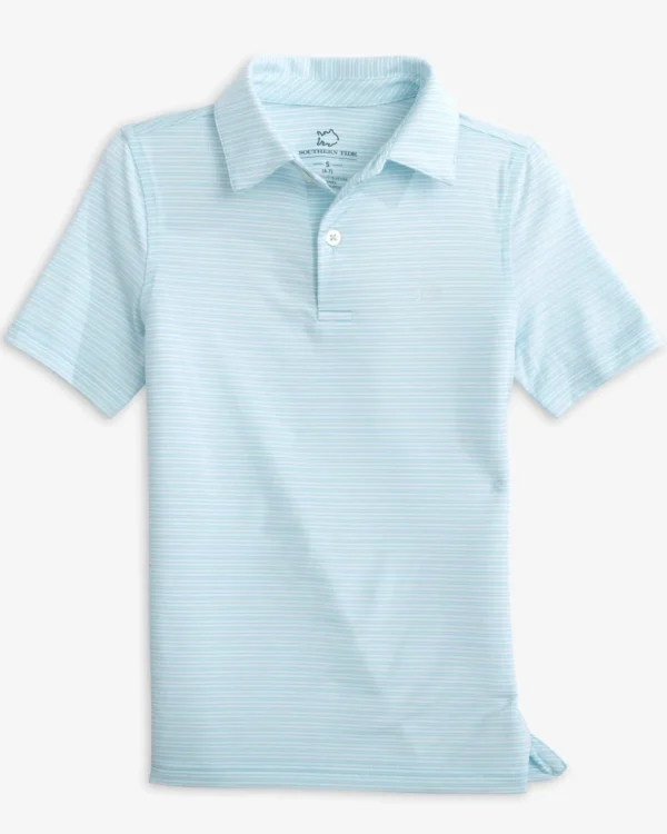 Southern Tide Boys Driver Camden Stripe Performance Polo< Boys Polo Shirts