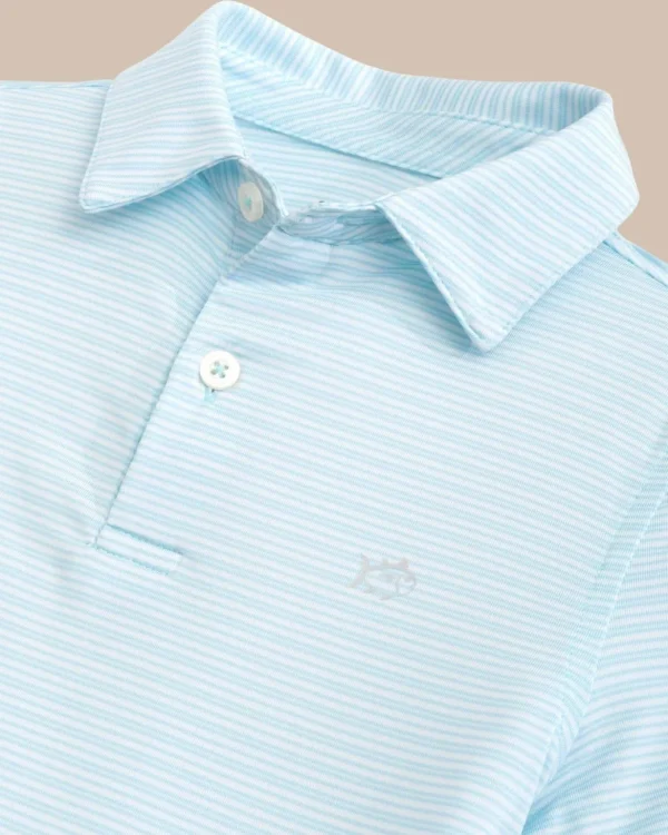 Southern Tide Boys Driver Camden Stripe Performance Polo< Boys Polo Shirts