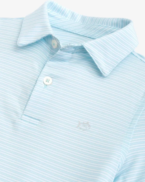 Southern Tide Boys Driver Camden Stripe Performance Polo< Boys Polo Shirts