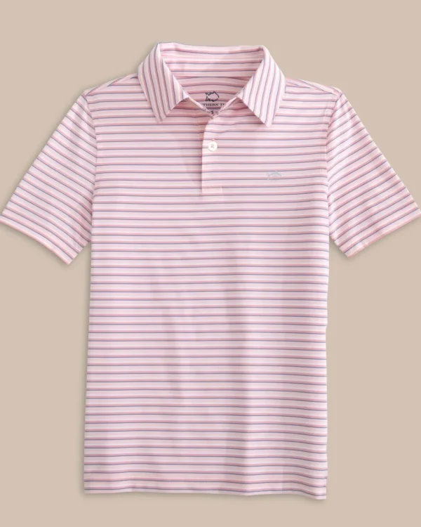 Southern Tide Boys Driver Carova Stripe Polo Shirt< Boys Polo Shirts