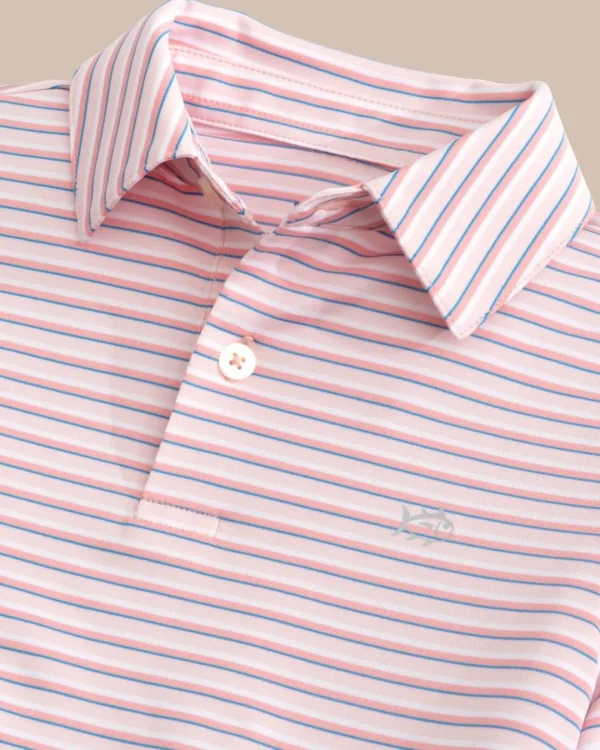 Southern Tide Boys Driver Carova Stripe Polo Shirt< Boys Polo Shirts