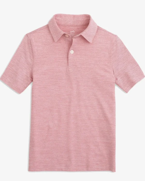 Southern Tide Boys Driver Spacedye Polo Shirt< Boys Polo Shirts