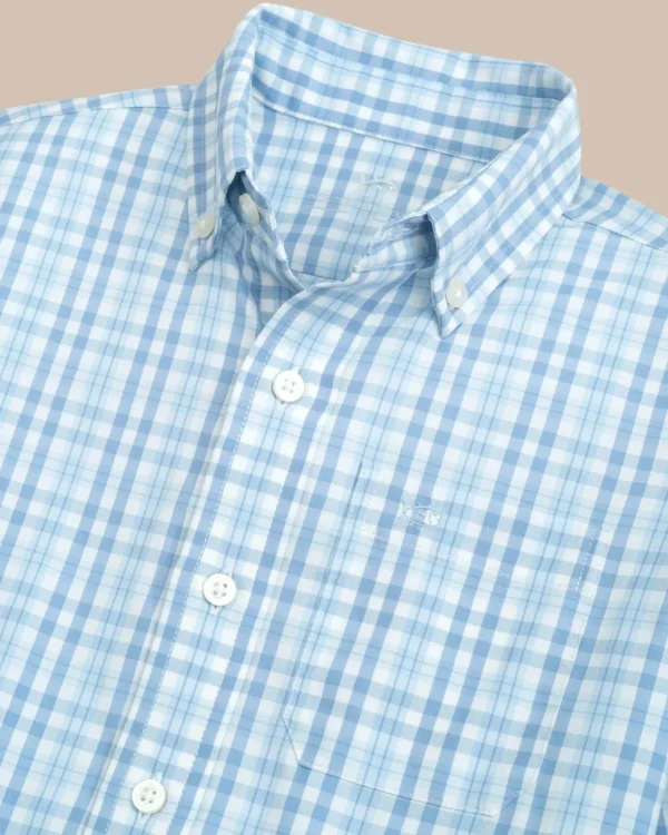 Southern Tide Boys Haywood Plaid Intercoastal Long Sleeve Sport Shirt< Boys Button Down Shirts