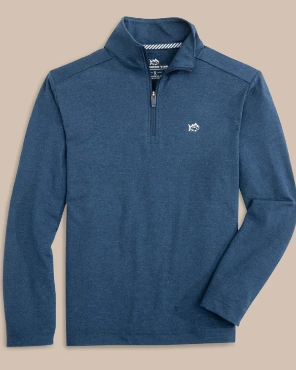 Southern Tide Boys Heather Cruiser Quarter Zip< Boys Pullovers & Vests