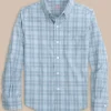 Southern Tide Boys Intercoastal Primrose Plaid Long Sleeve Sport Shirt< Boys Button Down Shirts