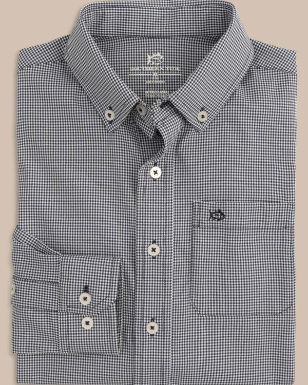 Southern Tide Boys Mini Gingham Intercoastal Button Down Shirt< Boys Button Down Shirts