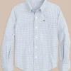 Southern Tide Boys Rosemont Tattersall Intercoastal Sport Shirt< Boys Button Down Shirts