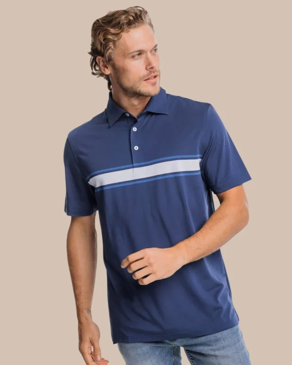 Southern Tide Brenton Chest Stripe Performance Polo< Polo Shirts