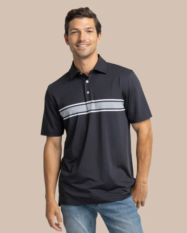 Southern Tide Brenton Chest Stripe Performance Polo< Polo Shirts