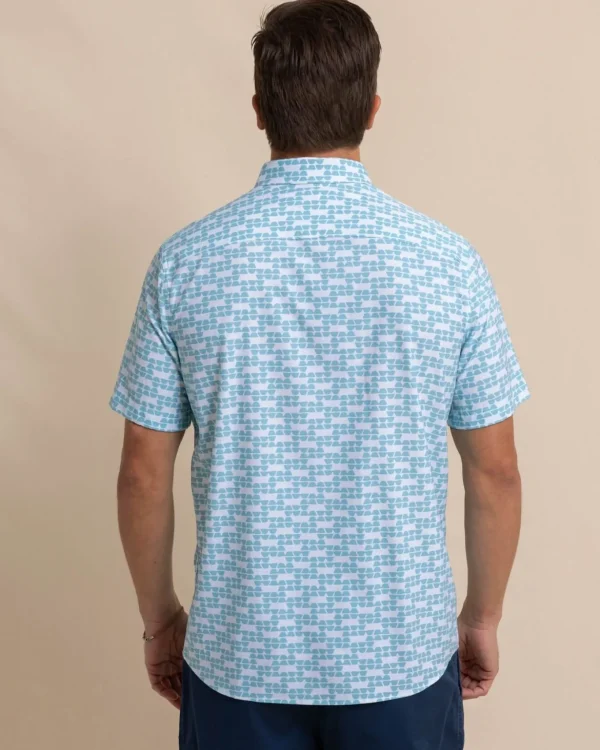 Southern Tide Brrr° Intercoastal Heather Stay Shady Short Sleeve Sport Shirt< Sport Shirts & Button Downs