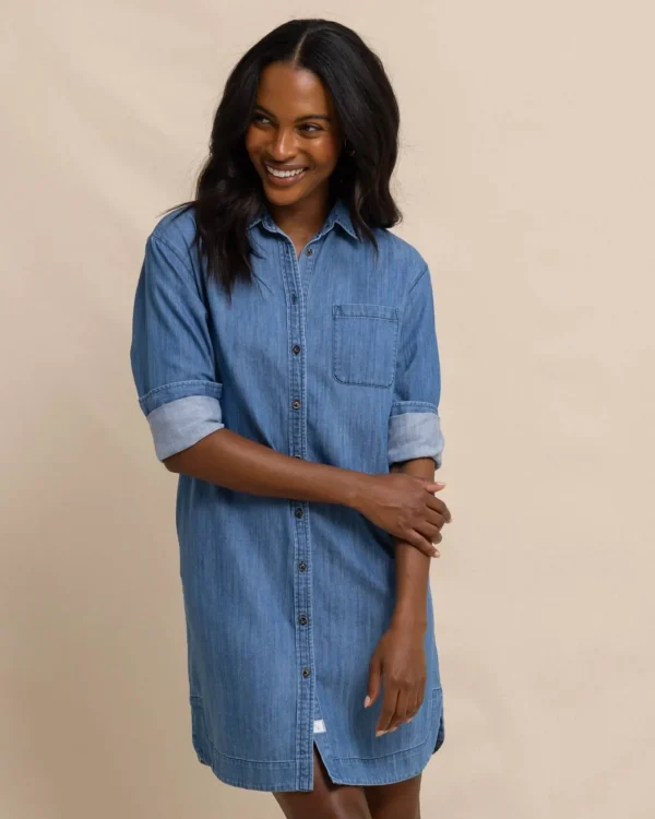 Southern Tide Cam Denim Dress< Shop Gift Guide