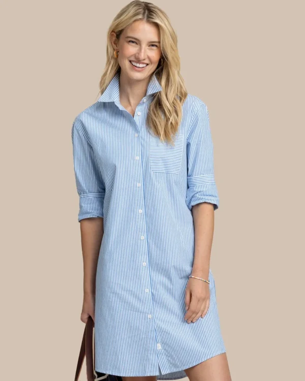 Southern Tide Cam Stripe Poplin Dress< Shop Gift Guide