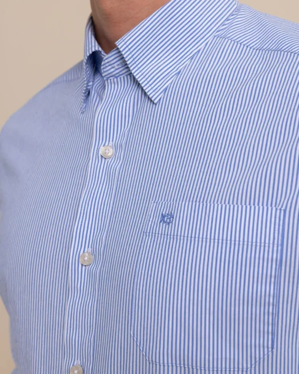 Southern Tide Charleston Granby Stripe Long Sleeve Sport Shirt< Sport Shirts & Button Downs