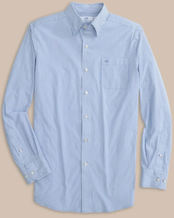 Southern Tide Charleston Granby Stripe Long Sleeve Sport Shirt< Sport Shirts & Button Downs