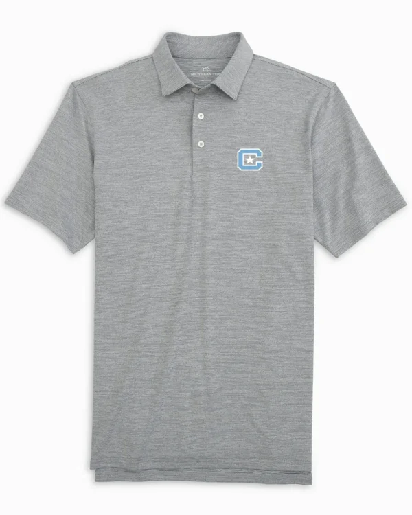 Southern Tide Citadel Bulldogs Driver Spacedye Polo Shirt< Polo Shirts