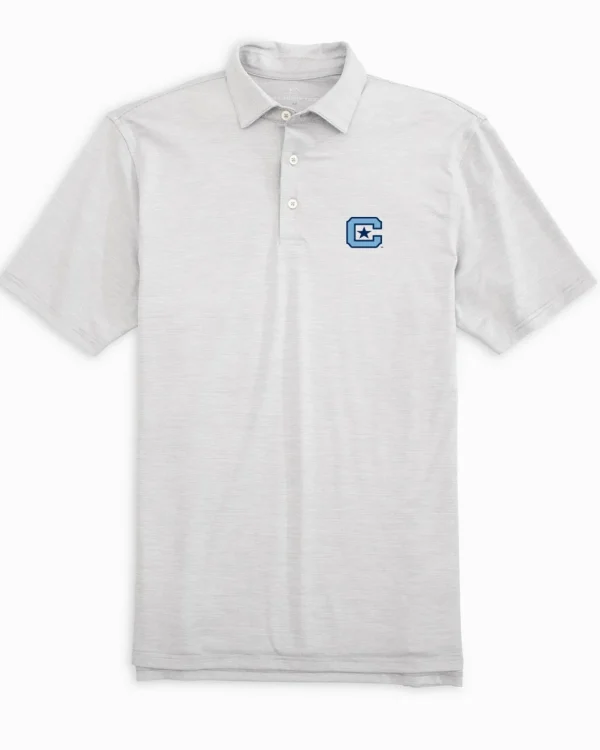 Southern Tide Citadel Bulldogs Driver Spacedye Polo Shirt< Polo Shirts