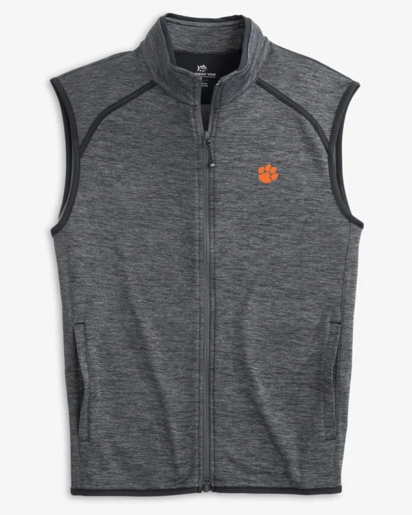 Southern Tide Clemson Tigers Baybrook Heather Vest< Outerwear