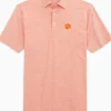 Southern Tide Clemson Tigers Driver Spacedye Polo Shirt< Polo Shirts