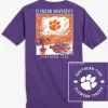 Southern Tide Clemson Tigers Fishing Flag T-Shirt< T-Shirts