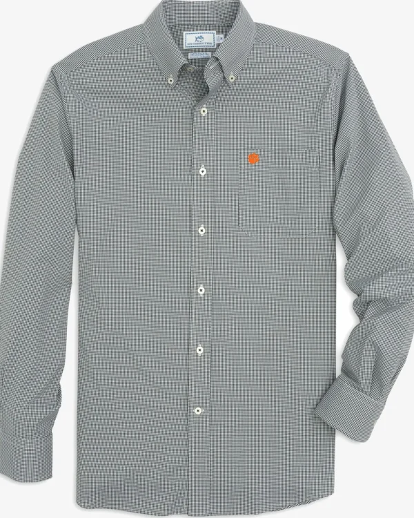 Southern Tide Clemson Tigers Gingham Button Down Shirt< Sport Shirts & Button Downs