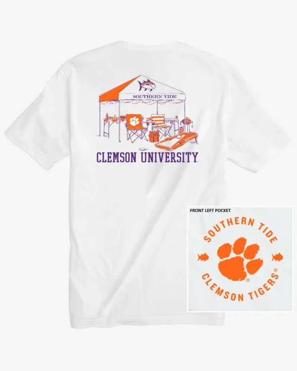 Southern Tide Clemson Tigers Tailgate Time T-Shirt< T-Shirts