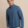 Southern Tide Clubbin' It Print Cruiser Quarter Zip< Pullovers & Hoodies